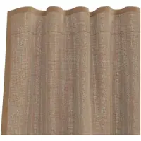 vidaXL Voile Rideaux avec poches pour tringles 2 pcs. Marron clair