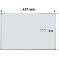 Franken Tableau blanc U-Act!Line - laqué - l. 600 x H 400 mm - avec auget