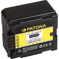 PATONA VW-VBG130 (Batterie de l'appareil photo), Alimentation pour appareil photo, Noir