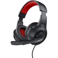 Trust 24785 écouteur/casque Écouteurs Avec fil Arceau Jouer Noir, Rouge