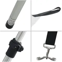 vidaXL Rallonge d'ombrage T-Top blanc 170x170x(115-183) cm