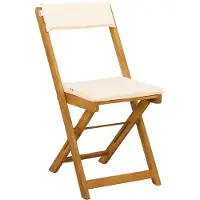 vidaXL - 2 chaises de jardin de style bistrot, couleur crème