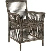 vidaXL - 2 chaises de jardin, gris et gris foncé, en polyrotin