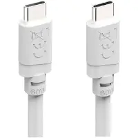 Hama Câble de charge, USB-C - USB-C, 60 W, 1 m, blanc