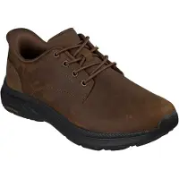 SKECHERS Seaker Pollard pour hommes, couleur marron, taille 44