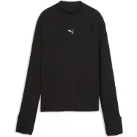 Puma T-shirt fonctionnel 'Brightstride' gris / noir / blanc