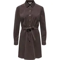ONLY Robe-chemise 'ONLNESSA' chocolat