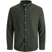 Jack & Jones Oxford Plus Size Long Sleeve Shirt Vert 5XL Homme