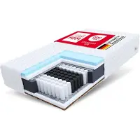 FDM Matelas à ressorts ensachés Calmera Max, 120x200 cm, matelas à 7 zones, haute élasticité