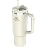 Stanley Quencher H2.O FlowState Tumbler gobelet en acier inoxydable avec paille grand format Cream Tonal 1 pcs
