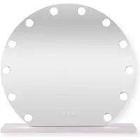 Sensahome Miroir Hollywood avec éclairage - 3 positions - 2700 K/4500 K/6400 K - miroir de maquillage - lumière réglable - 60 cm - blanc