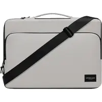 Gaston Luga Dash Cushioned Briefcase 16" - Taupe (16"), Sac pour notebook, Marron