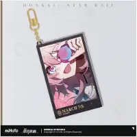Mihoyo Honkai Star Rail Série Compte à Rebours Avant Le Départ 7 Mars Porte-clés En Acrylique à Paillettes 9 Cm