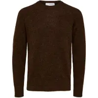 Selected Manches Longues Pullover Homme Marron M