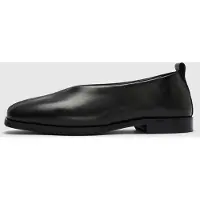 Selected Cuir À Bout Carré Ballerines Femme Le noir 36