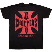 West Coast Choppers Og Classic Short Sleeve T-shirt Rouge,Noir 3XL Homme