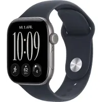Apple Watch Series 12 GPS + Cellular 42 mm Boîtier en aluminium Space Gray avec Sport Band Navy - M/L