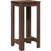 vidaXL Table de bar marron imitation chêne 51x50x103,5 cm Bois composite