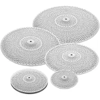 Gear4Music 5pc Low Volume Cymbal Pack by Silver