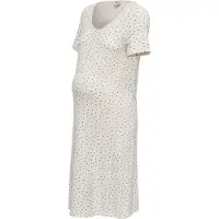 ONLY Maternity Robe 'OLMNINA' noir / blanc
