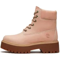 Timberland Bottines à lacets rose ancienne