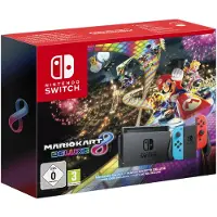 Nintendo Pack Console Switch Rouge et Bleu Néon + Mario Kart 8 Deluxe