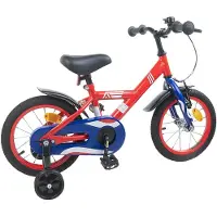 vidaXL Vélo pour enfant 12 pouces, pour les 2-4 ans, rouge