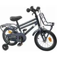 vidaXL Vélo pour enfant 16 pouces, pour les 4-6 ans, gris foncé