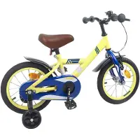 vidaXL Vélo pour enfants 12 pouces, pour les 2-4 ans, jaune