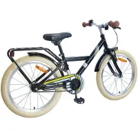 vidaXL Vélo enfant 24 pouces pour 8-12 ans noir