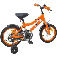 vidaXL Vélo pour enfants 16 pouces, pour les 4-6 ans, orange