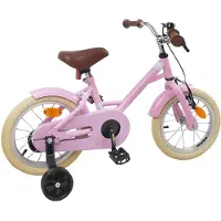 vidaXL Vélo pour enfant 16 pouces, pour les 4-6 ans, rose clair