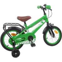 vidaXL Vélo pour enfants 16 pouces, pour les 4-6 ans, vert