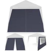 Casaria Paroi latérale pavillon pliable Capri set de 2 pièces anthracite 3x3m