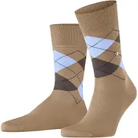 Burlington Chaussettes bleu clair / moka / noisette