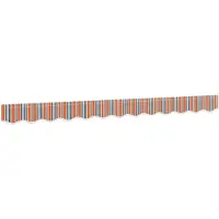 vidaXL Volant de store Multicolore Rayé 3,5 m
