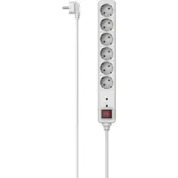 Hama 00223155 Multiprise 6 prises avec interrupteur 3,0 m blanc
