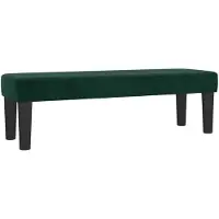 vidaXL Banc Vert foncé 100x30x30 cm Velours