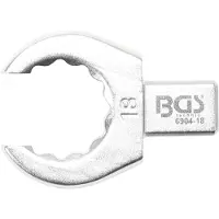 Bgs Clé annulaire ouverte 18 mm Empreinte 9 x 12 mm (18 mm)