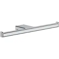 Hansgrohe Double porte-rouleau de papier AddStoris, sans couvercle, chromé