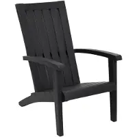 vidaXL Chaise de jardin Adirondack Noir Polypropylène