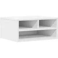 vidaXL Support d'impression blanc 49x40x22,5 cm Bois composite