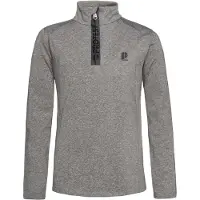 Protest Pull de Ski Protest Garçon Rewillowy Jr 1/4 Zip Active Dark Grey Melee-Taille 128