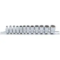 Bgs 2755 Jeu de douilles 6,3 (1/4), 12 pans, en POUCE, 12 pcs.