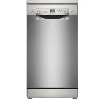 Bosch Serie 2 SPS2HKI42E, Stojací, Úzká (45 cm), Nerezová ocel, Stříbrná, Knoflíky, 1,75 m