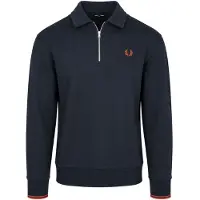 Fred perry Polo Half Zip Navy Bleu Bleu foncé taille M