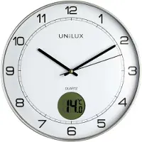 Unilux - Horloge murale Tempus film 30,5 cm gris clair/blanc | 1 pièce