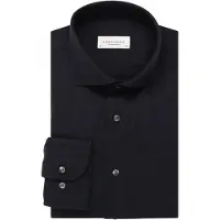 Profuomo Brushed Twill Chemise Navy