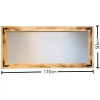 Emob Miroir Locelso | 100% Pin | Noyer | 110x50x3cm