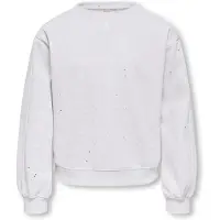 ONLY GIRLS Sweat-shirt 'KOGOLIVIA' gris clair / argent